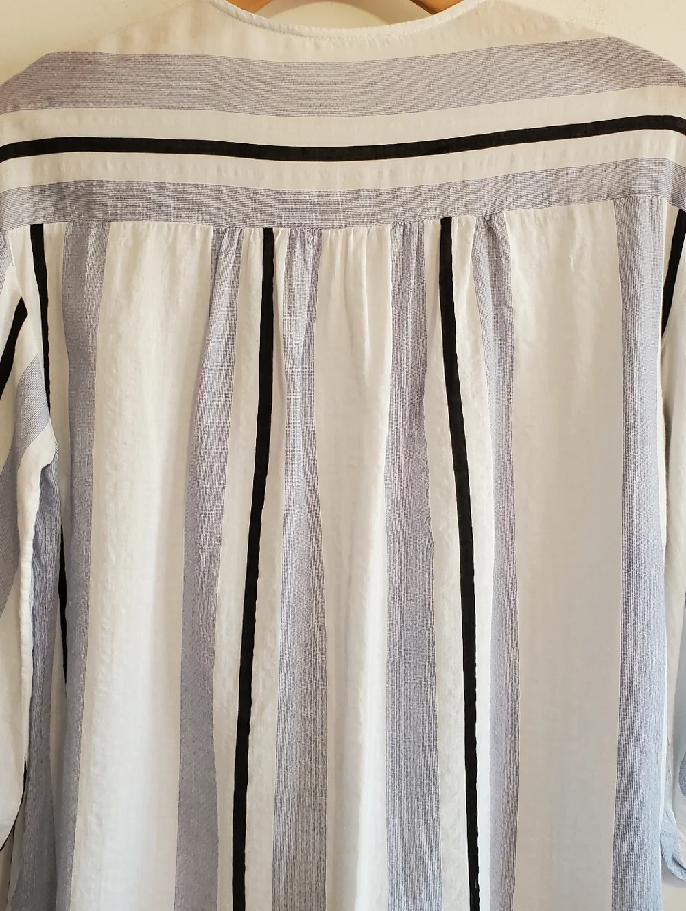 Anthropologie The Korner Castello stripe Top Size S Oversized Boho Coastal Beach